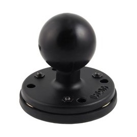 RAM 2.5" Round Base with the AMPs Hole Pattern, 1.5" Ball & Triple Magnetic Base Adapter