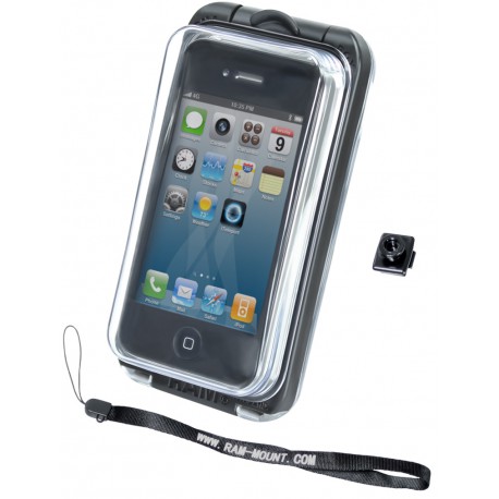 RAM AQUA BOX® Pro 10 Case with BELT CLIP BUTTON and LANYARD for the iPhone 4 & 3